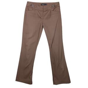 7th Avenue NY &Co Suiting Collection Pants Size 2 Average Brown Pockets Low Rise